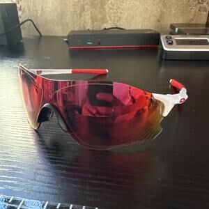 [OO9313-04] Mens Oakley EVZero Path (A) Sunglasses - Polished White/Prizm Road